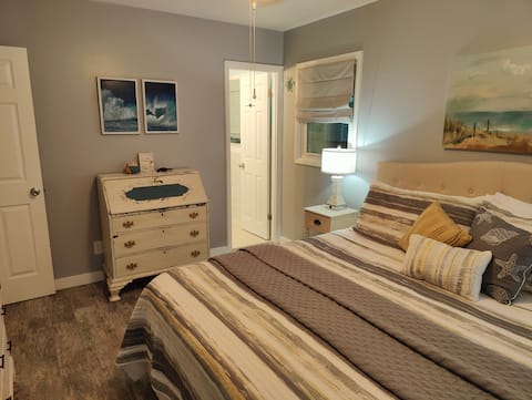 Master Bedroom offers a work station secretary.  Pull open front panel to utilize desk.